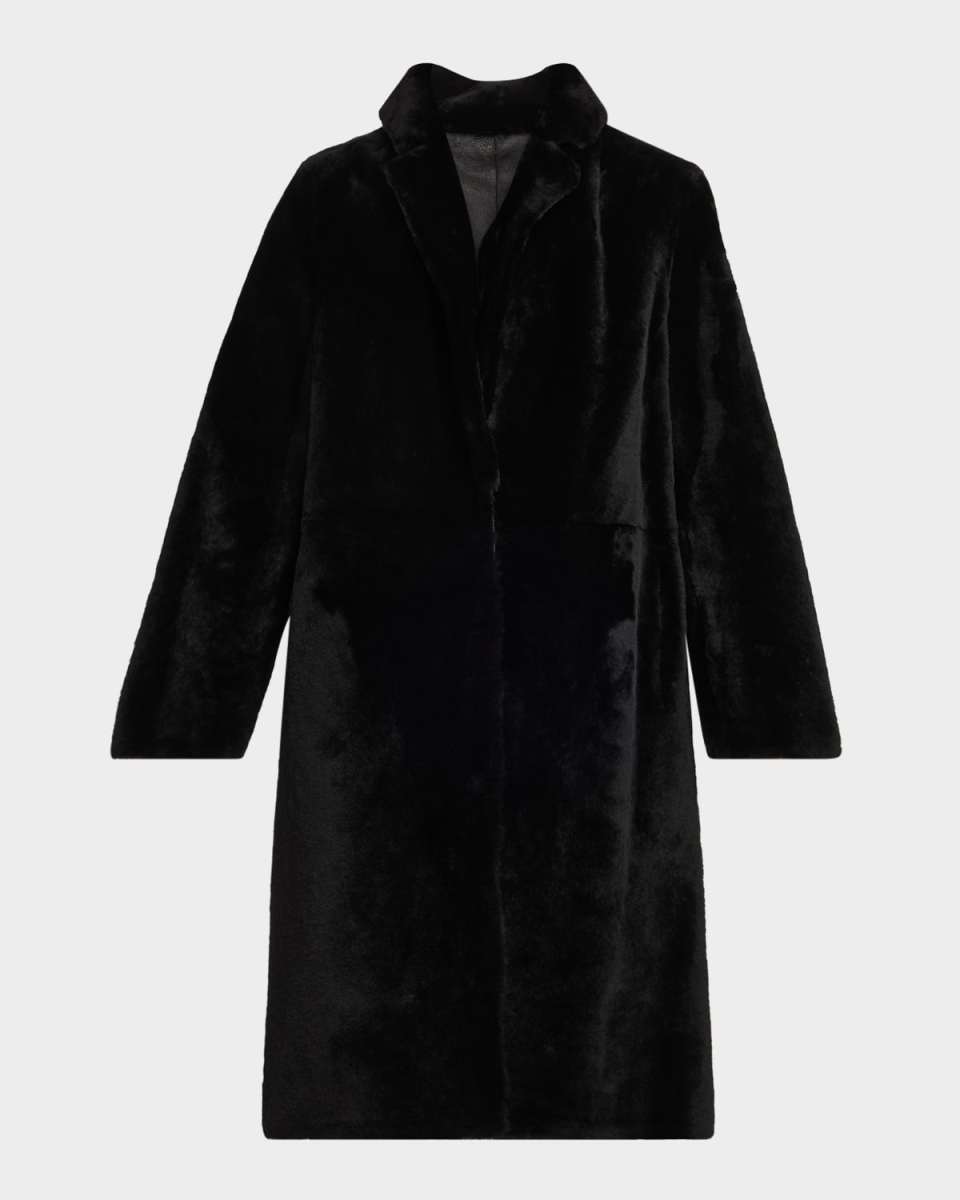 Ironed Lamb Shearling Coat